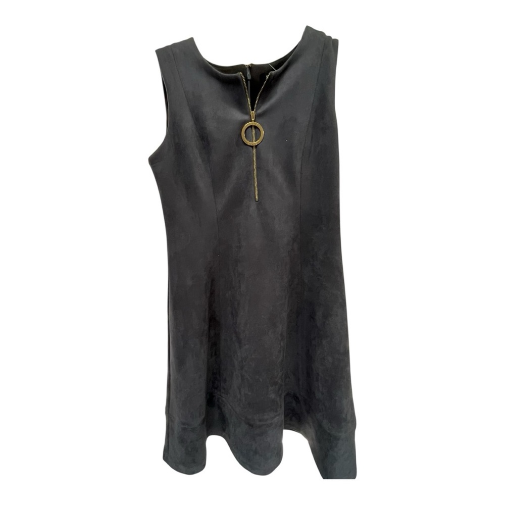 Dkny Black Sleeveless A-Line Midi Dress - Picture 1 of 5